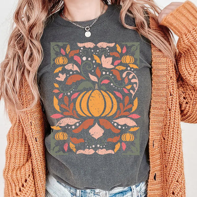 Fall Halloween Pumpkin Comfort Colors Graphic Tee