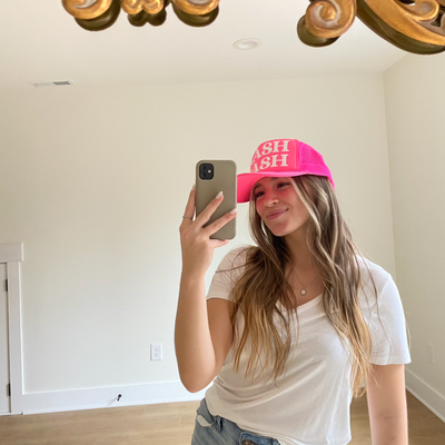 Personalized Bright Pink Hat