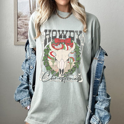 Howdy Christmas Comfort Colors Graphic Tee