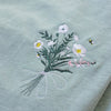 Embroidered Floral Bouquet Summer Tee for Women