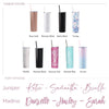 Personalized Floral Glitter Tumbler with Straw Stainless Steel Cup