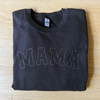 Mama Varsity Letter Embossed Puff Sweatshirt for Women