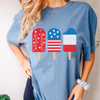 Red White and Blue Popsicle Comfort Colors Tee