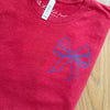 Bella Canvas tee featuring a patriotic bow design for the 4th of July. This soft, comfortable t-shirt is perfect for celebrating Independence Day with style and flair.