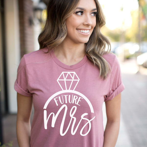 Future Mrs Shirt Women's Graphic Tee Heather Green / Large