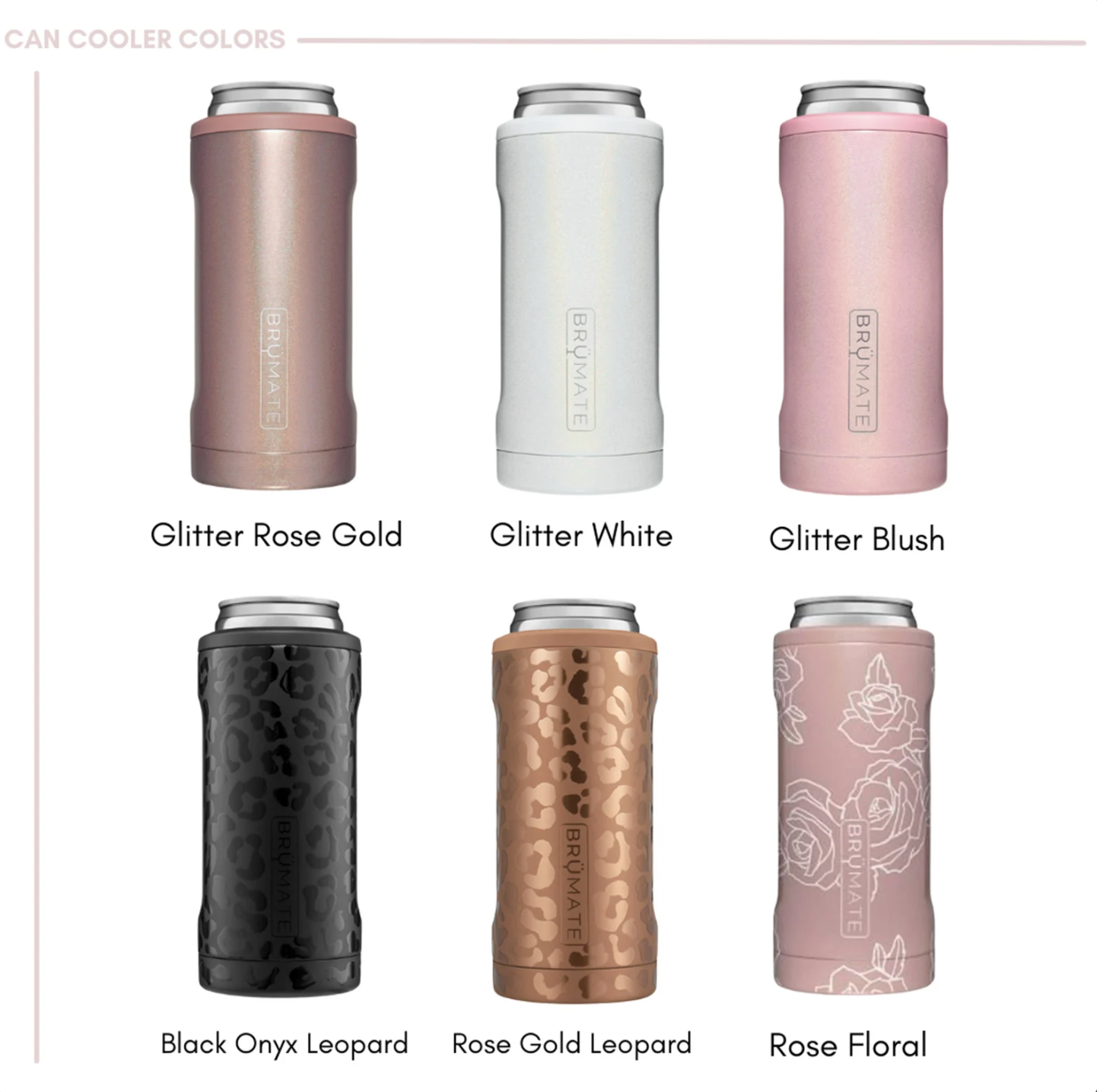 Brumate Glitter Flask With Vinyl Decal Personalization 