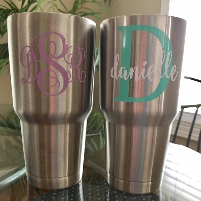 Custom Name & Initial (for Guys) RTIC Tumbler - 30 oz (Personalized)