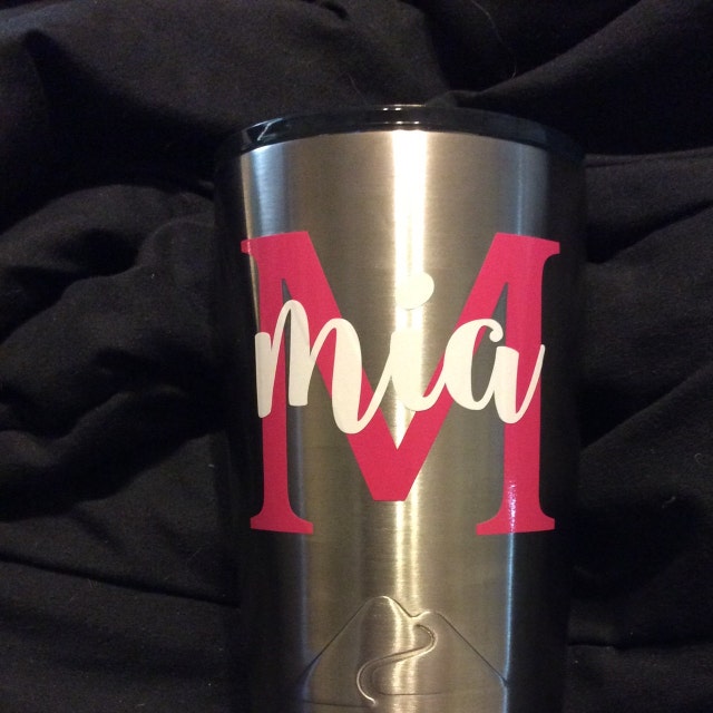 Monogram Decal Stickers for Yeti, Your Choice of Color & Style | Decals by  ADavis